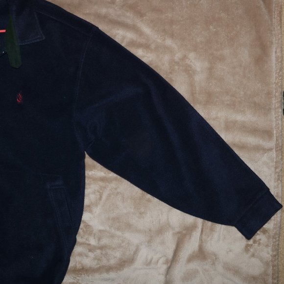 Nautica Fleece Zip Up Jacket - Length 29 - Shoulders 22 - Arm Pits 21.5 - Picture 6 of 10